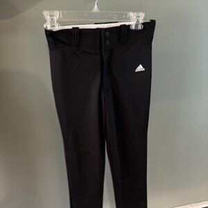 Black adidas baseball pants youth medium